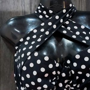 PREMIUM QUALITY Polka Dot Padded Bikini Top