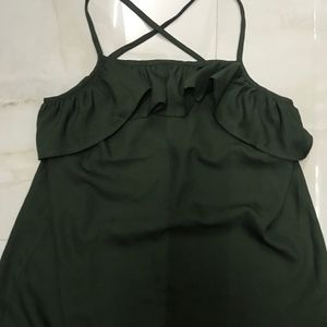 Branded Dark Green Top