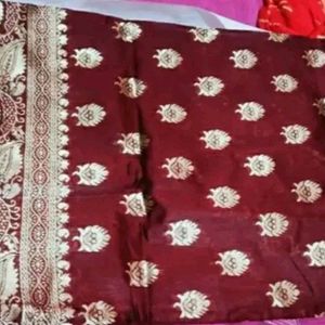 New Maroon Kajiwaram Soft Silk Saree