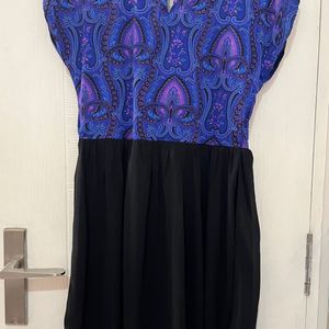 Brand New anouk Dress In Blue Black