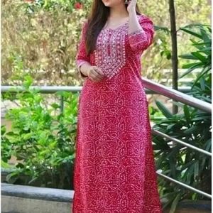 Pink Colour Kurta Set