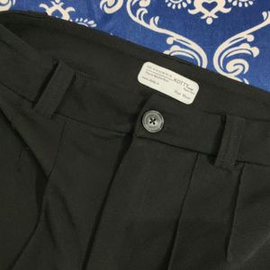 Black Straight Fit Trouser