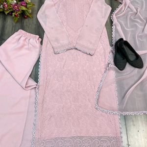 Chikenkari Kurta Set🌷