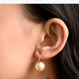 TEARS OF MERMAID- GOLDEN PEARL EARRINGS