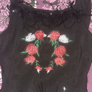 baby girl black top