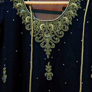 Black Gharara Suit