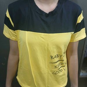 Yellow And Black T-shirt