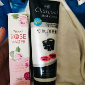 Rose Water And Charcoal Combo