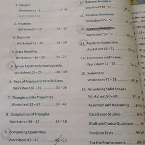 Class 7 Mental Maths Cum Practice Book