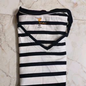 Teamspirit Striped Tshirt XS