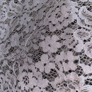 Greyish White Bow Shaped Net Top