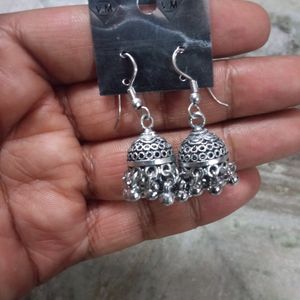 Oxidised Earring