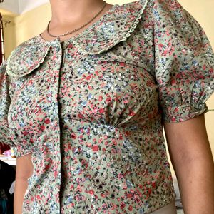 Peterpan Collared Top