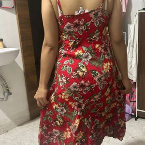 Red Floaral Dress