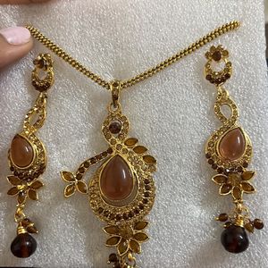 Necklace And Earrings Set Artificial