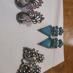 Combination Of 3 Beautiful Earring Sets