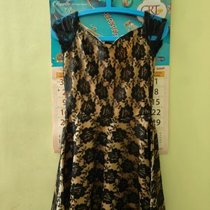 Black Net One Piece Dress