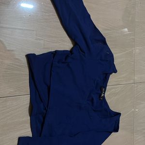 Blue Crop Top Cross