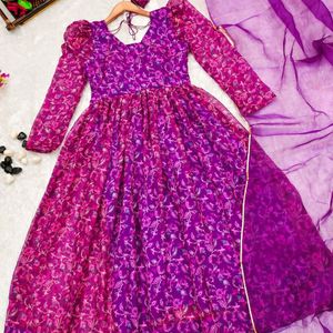 AC 258 Purple Organza Dress