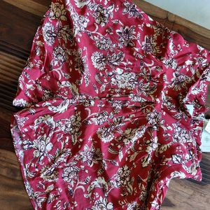 Floral Red Shorts From MANGO