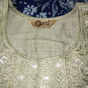 Embroidery 🪡 Kurti Light Colour 💚