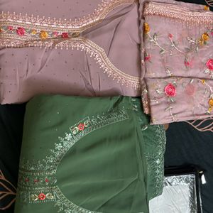 Chudidhar Material Georgette Chiffon