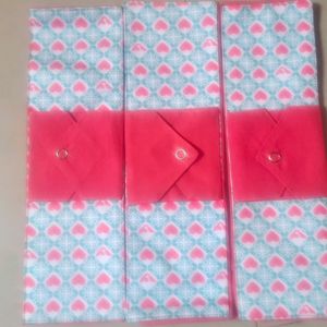 Foldable Cloth Sanitary Pads Pack Of 3