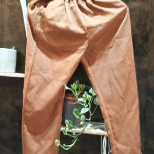 Brown Korean Cape And Trouser