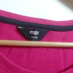 Max Pink Regular Wear Tee