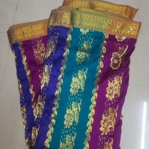 Multi Colour Pattu Saree