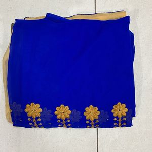 ROYAL BLUE COLOUR WOMEN SAREE