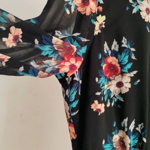 Zara Basic Midi floral Dress