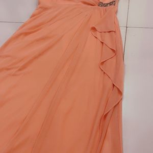 Peach Color Designer Dress