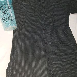 Beautiful Black Dotted Shirt