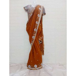 Stone Work Zardozi Saree