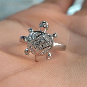 Pure SILVER Tortoise 🐢 Ring 92.5