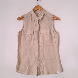 Beige Casual Top (Women's)