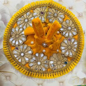 Laddu Gopal Velvet Fancy Dress Colours Yellow