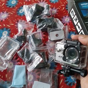 Brand New Go Pro Ultra Hd 4k Video Quality 16mp Camera With All Accessories 30mtr Deep In Water (Waterproof) Action Camera With 2 Inch Screen