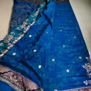 Pure Silver Zari Saree