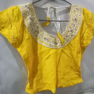 Yellow Cotton Blouse