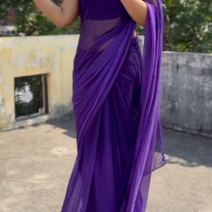 Saree with blouse