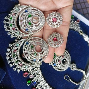 AD Jewellery Set Multi