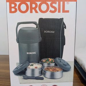 🆕💯 Borosil Hot & Fresh Lunch Box 3 Container