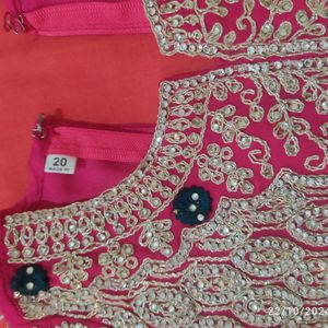 Designer heavy sharara set for 2-4yrs old