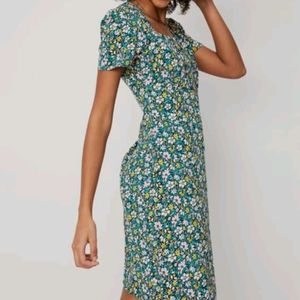 Min Green Floral Dress