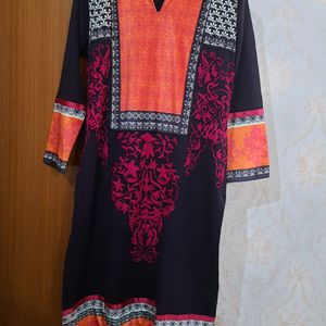 Woollen Kurti With Embroidery