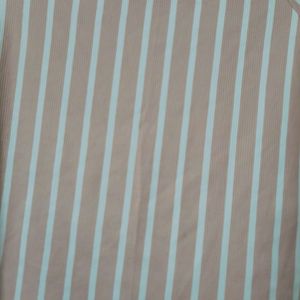 Peach & White Striped Top