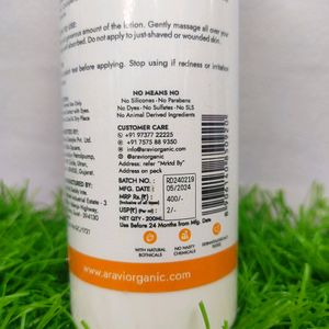 Aravi Organic Sunscreen Body Lotion