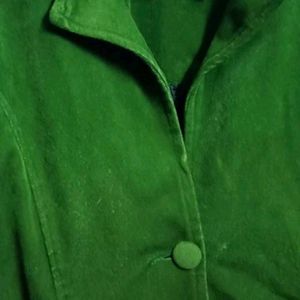 Green Long Coat / Blazer For Girls